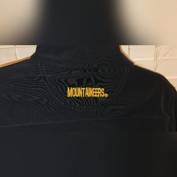 WEST VIRGINIA MOUNTAINEERS colosseum YOUTH MEDIUM 12/14 jacket preowned - Picture 8 of 11